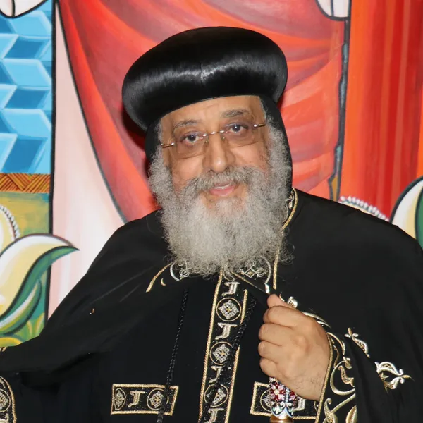 Le pape copte orthodoxe Tawadros II ou la cathédrale Saint-Marc du Caire, siège de l'Église copte